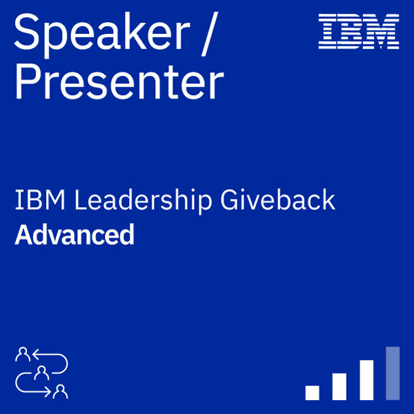 Recognized Speaker / Presenter badge